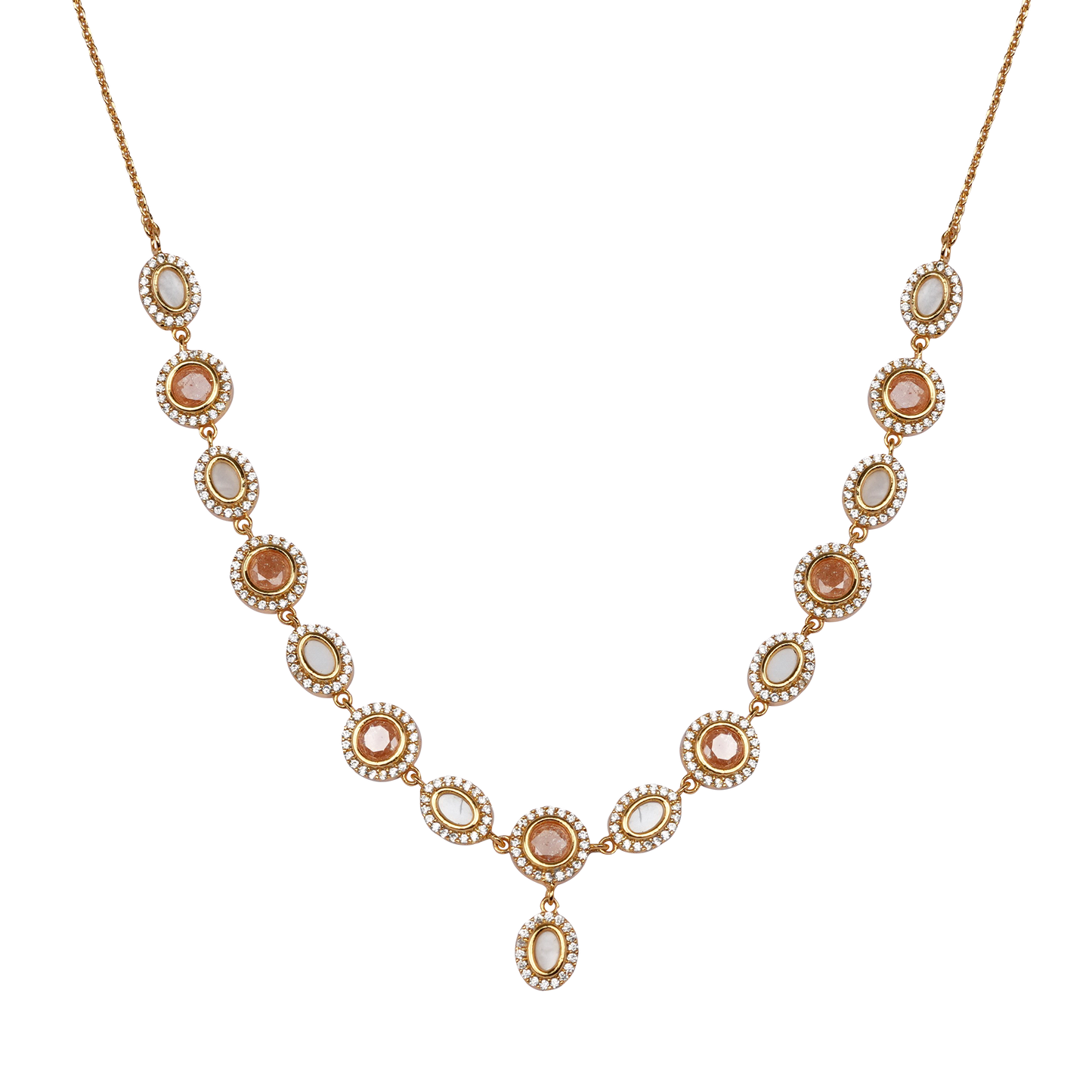 Amber Dusk Medallion Necklace