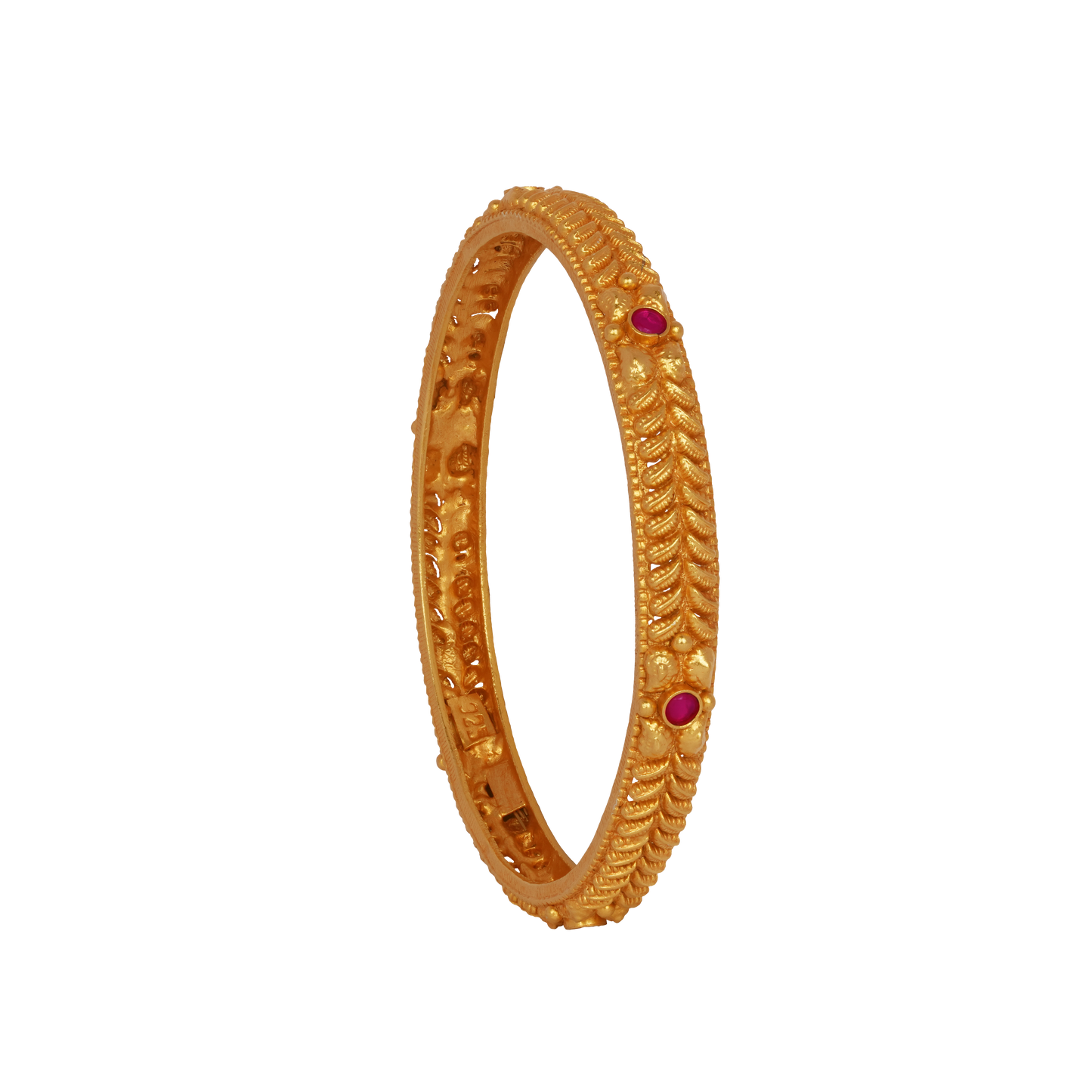 Ruby Fern Motif Bangle