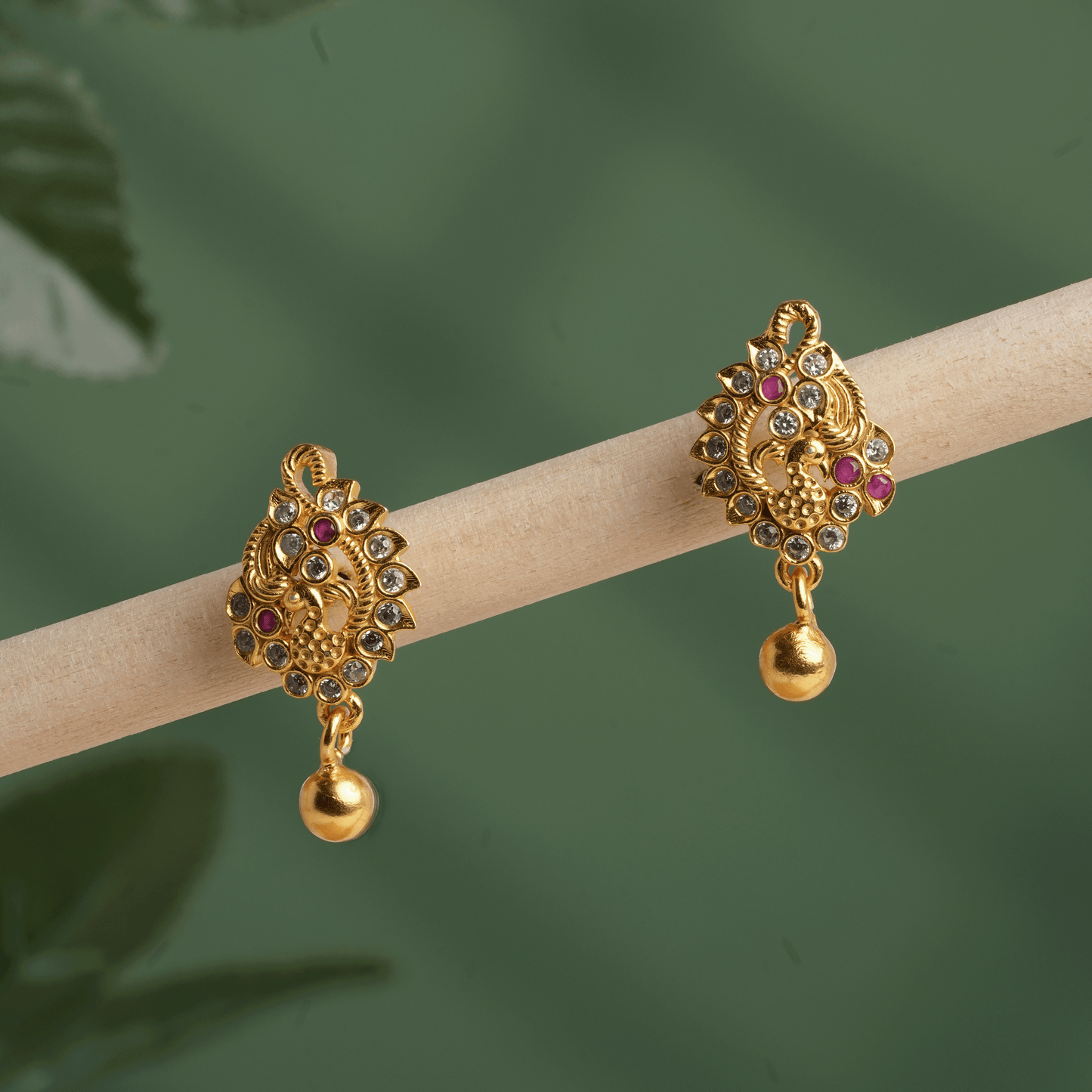 Peacock Majesty Drop Earring