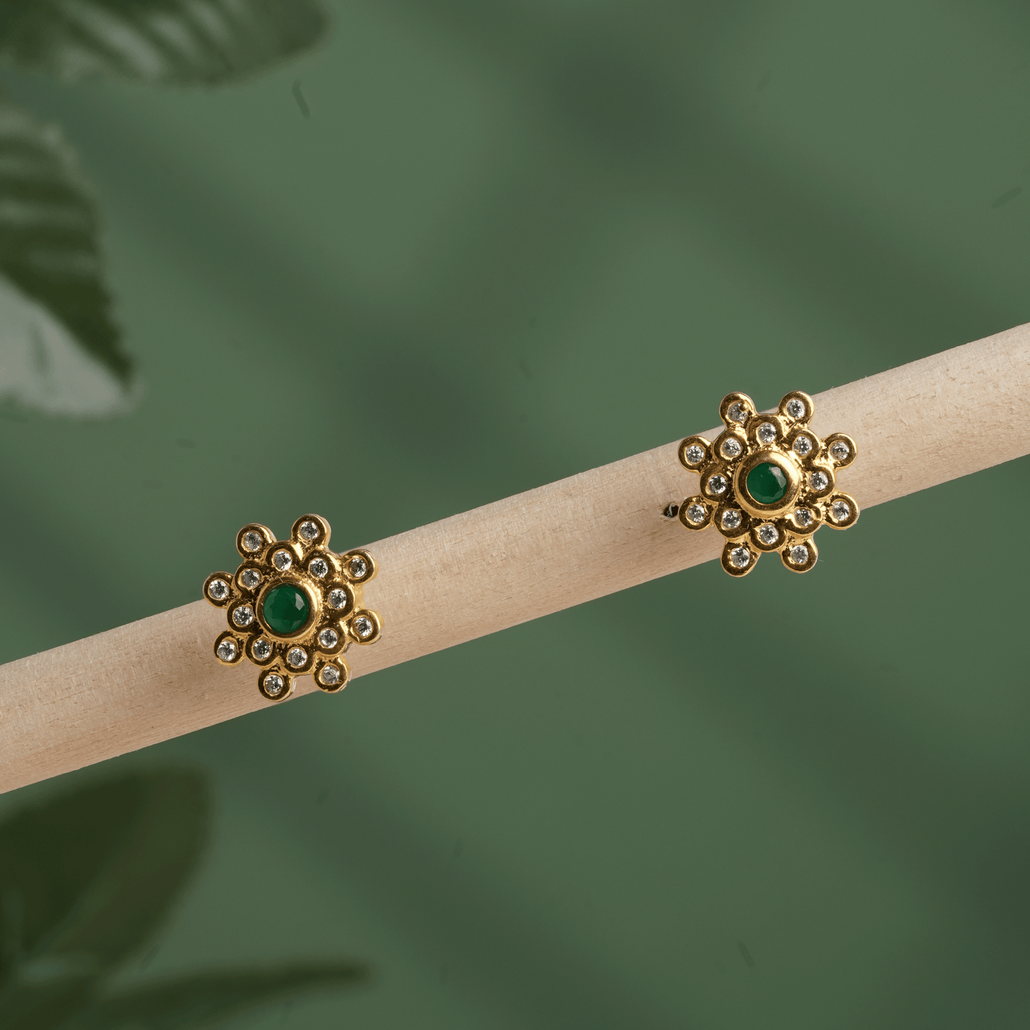 Emerald Radiance Studs