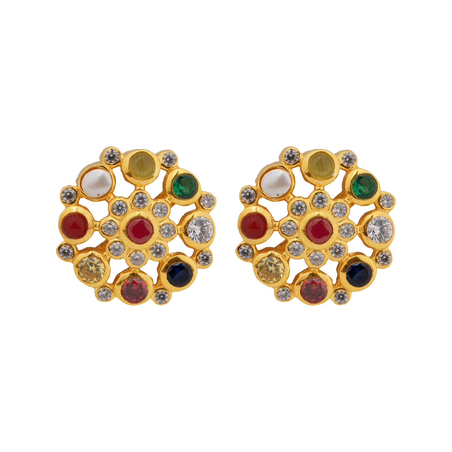 Navaratna Harmony Studs