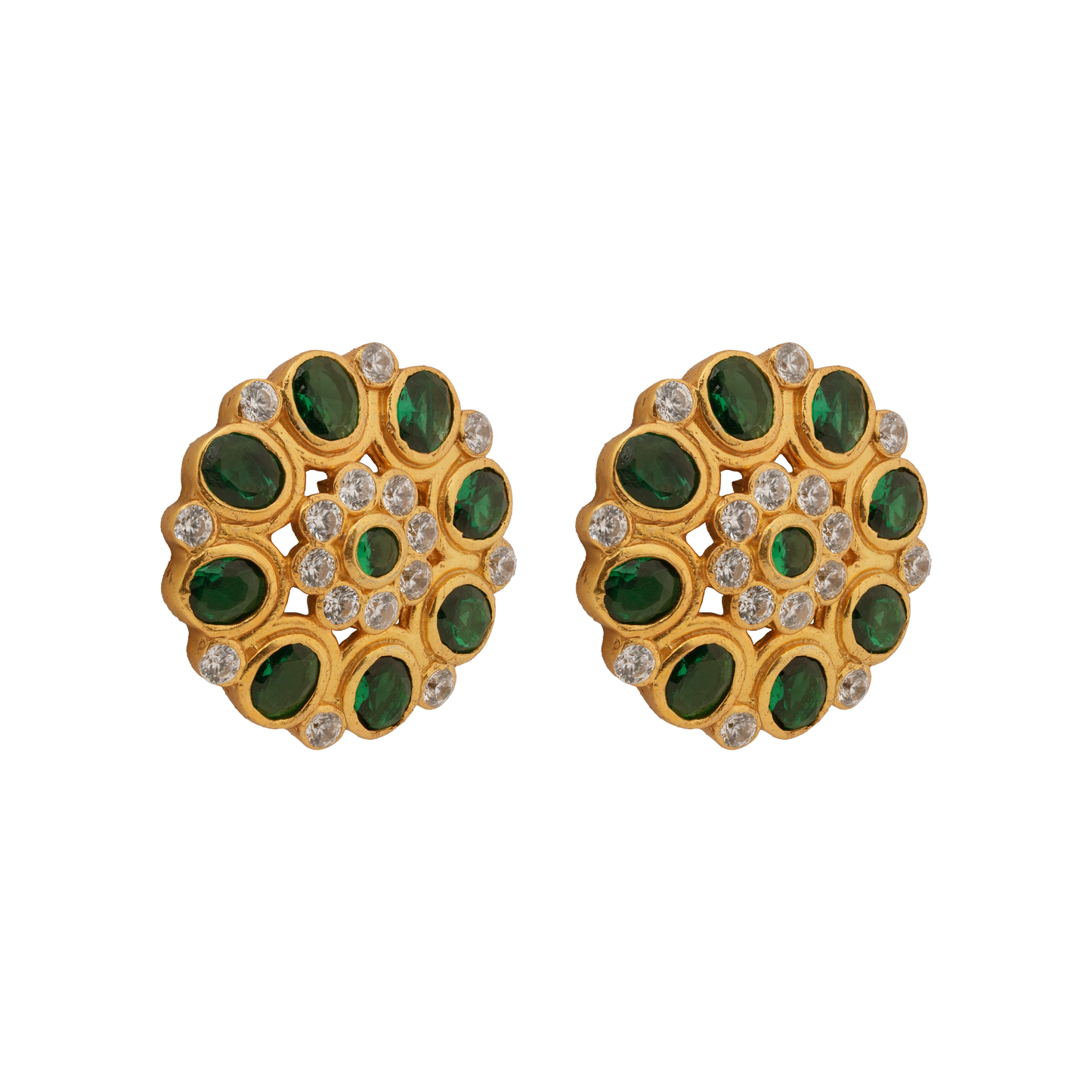 Emerald Bloom Antique Pendant