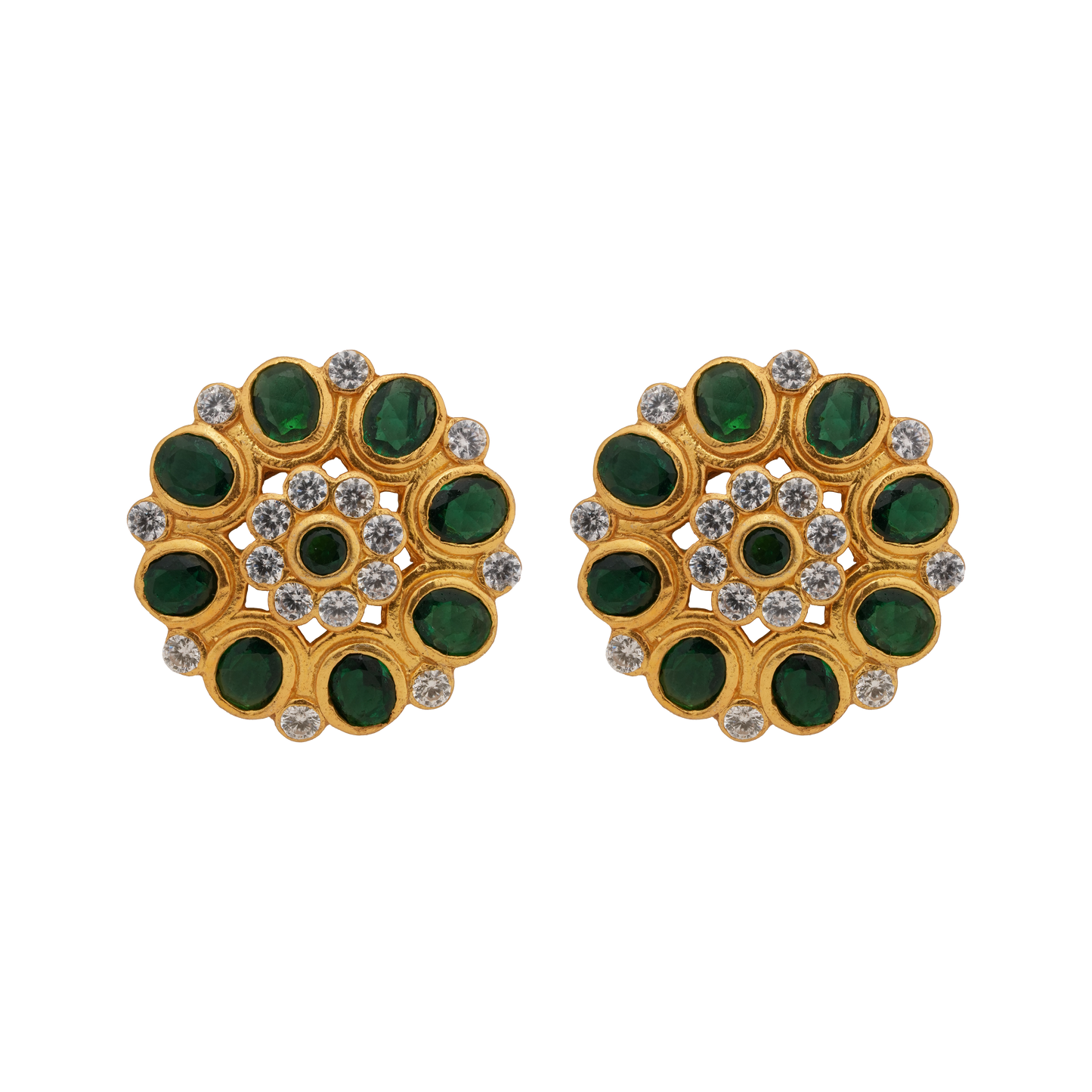 Emerald Bloom Antique Pendant