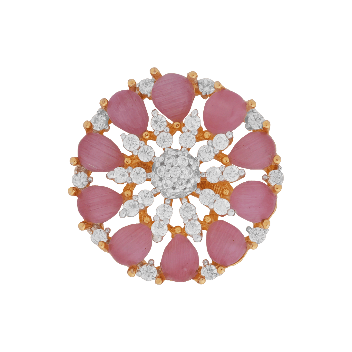 Blush Radiance Floral Earrings