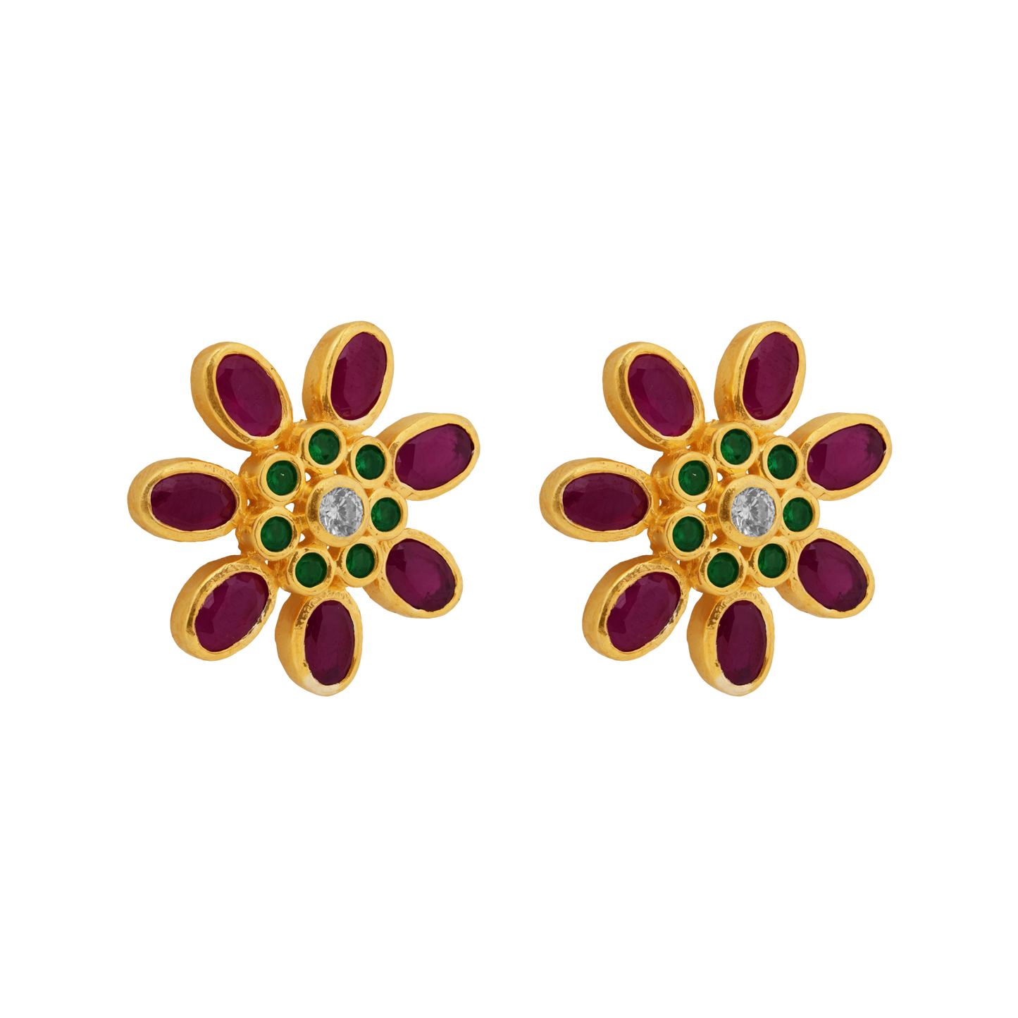 Regal Bloom Ruby-Green Stud