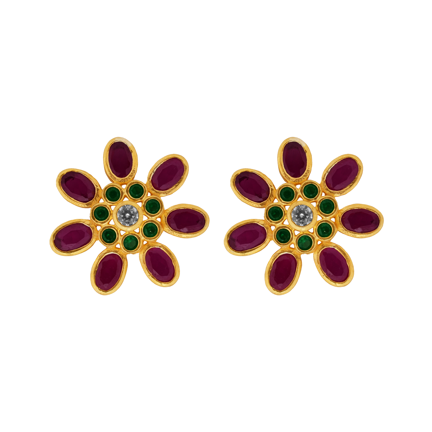 Regal Bloom Ruby-Green Stud
