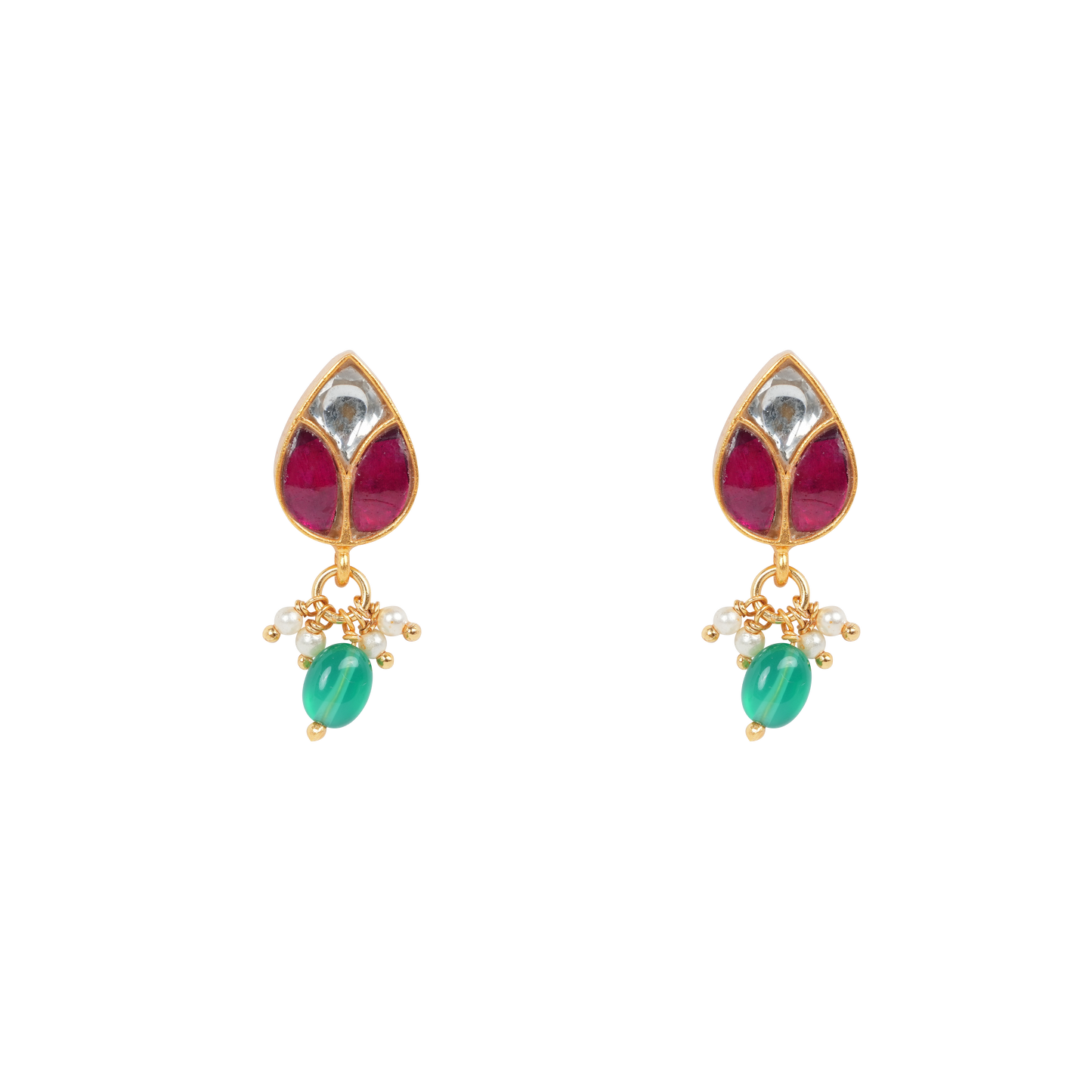 Aarohi Lotus Stud Drops