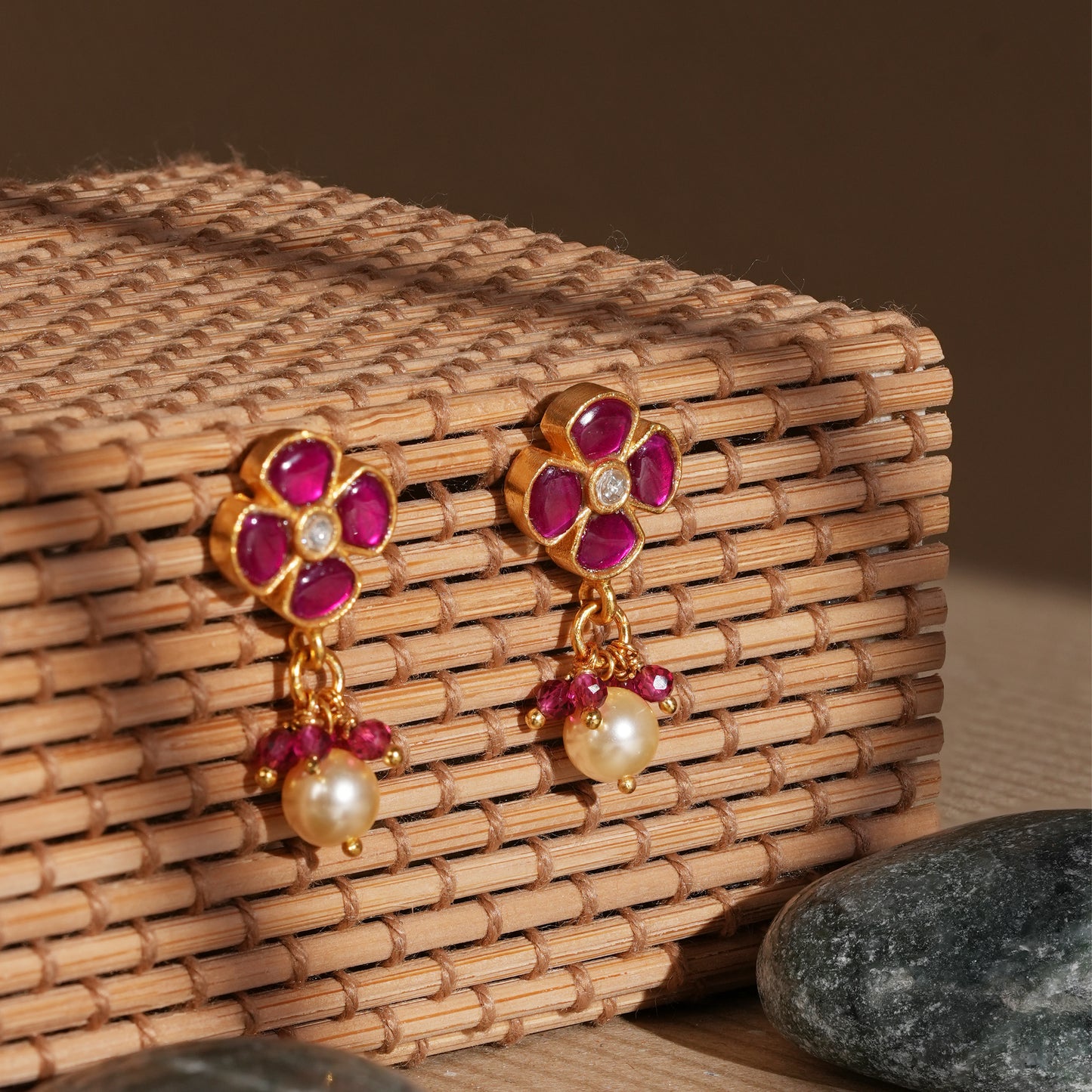 Ruby Bloom Pearl Drops