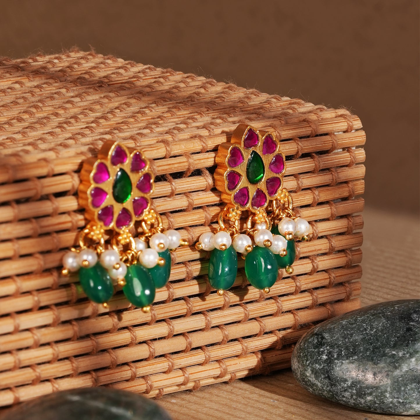 Royal Bloom Jhumki Drops