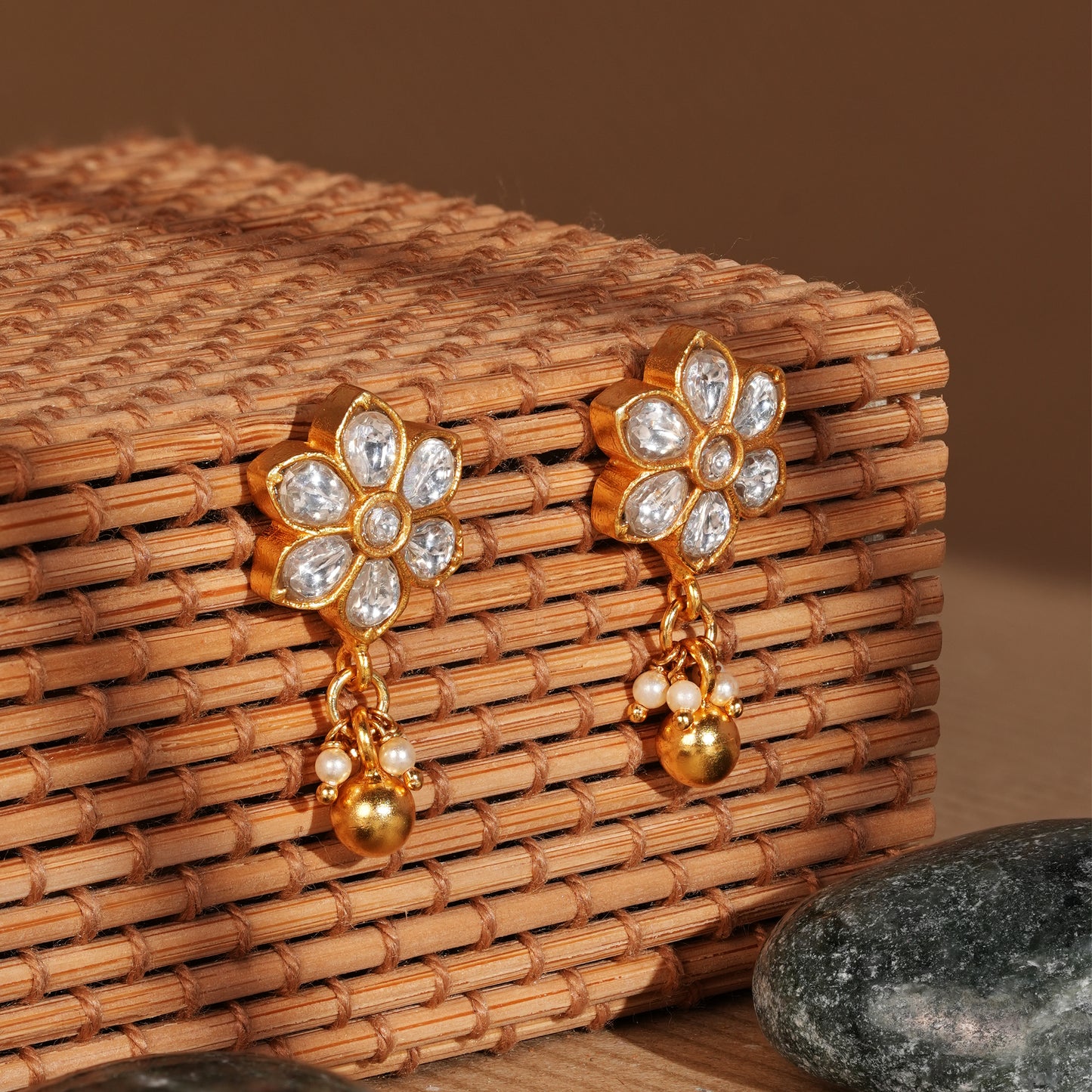 Sitara Kundan Bloom Earrings