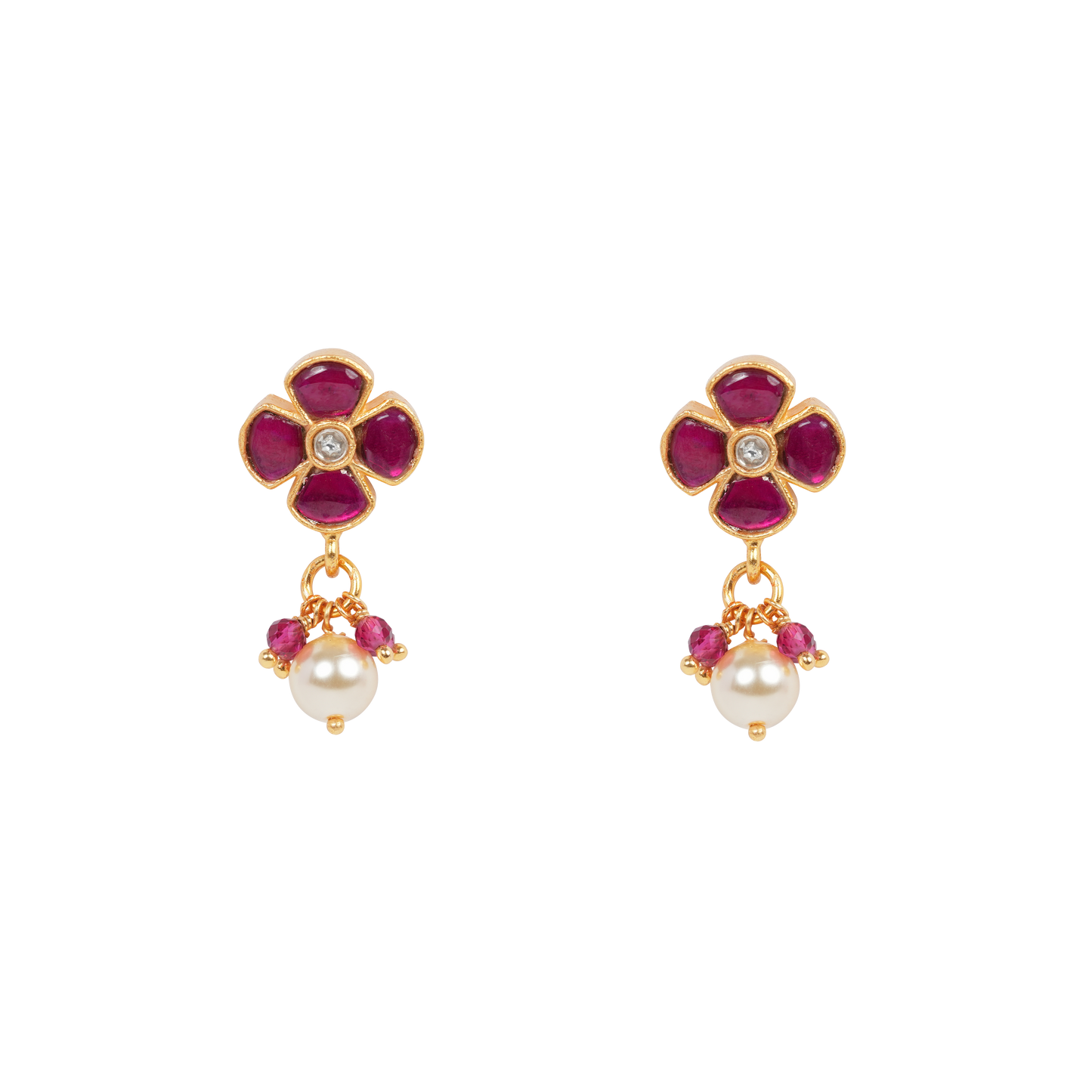 Ruby Bloom Pearl Drops