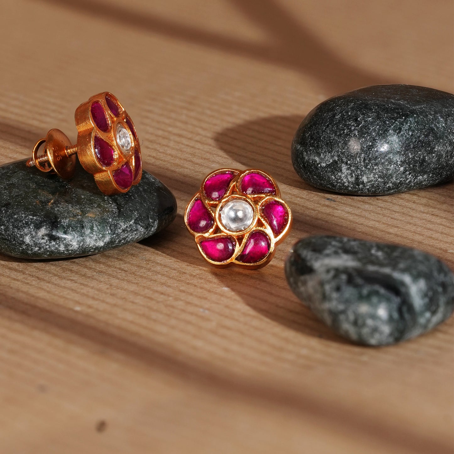 Gulab Kundan Studs