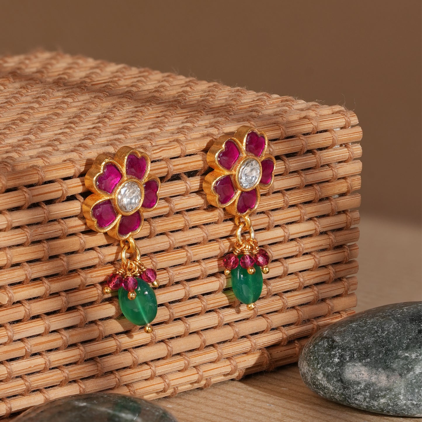 Kumudini Blossom Drop Earrings