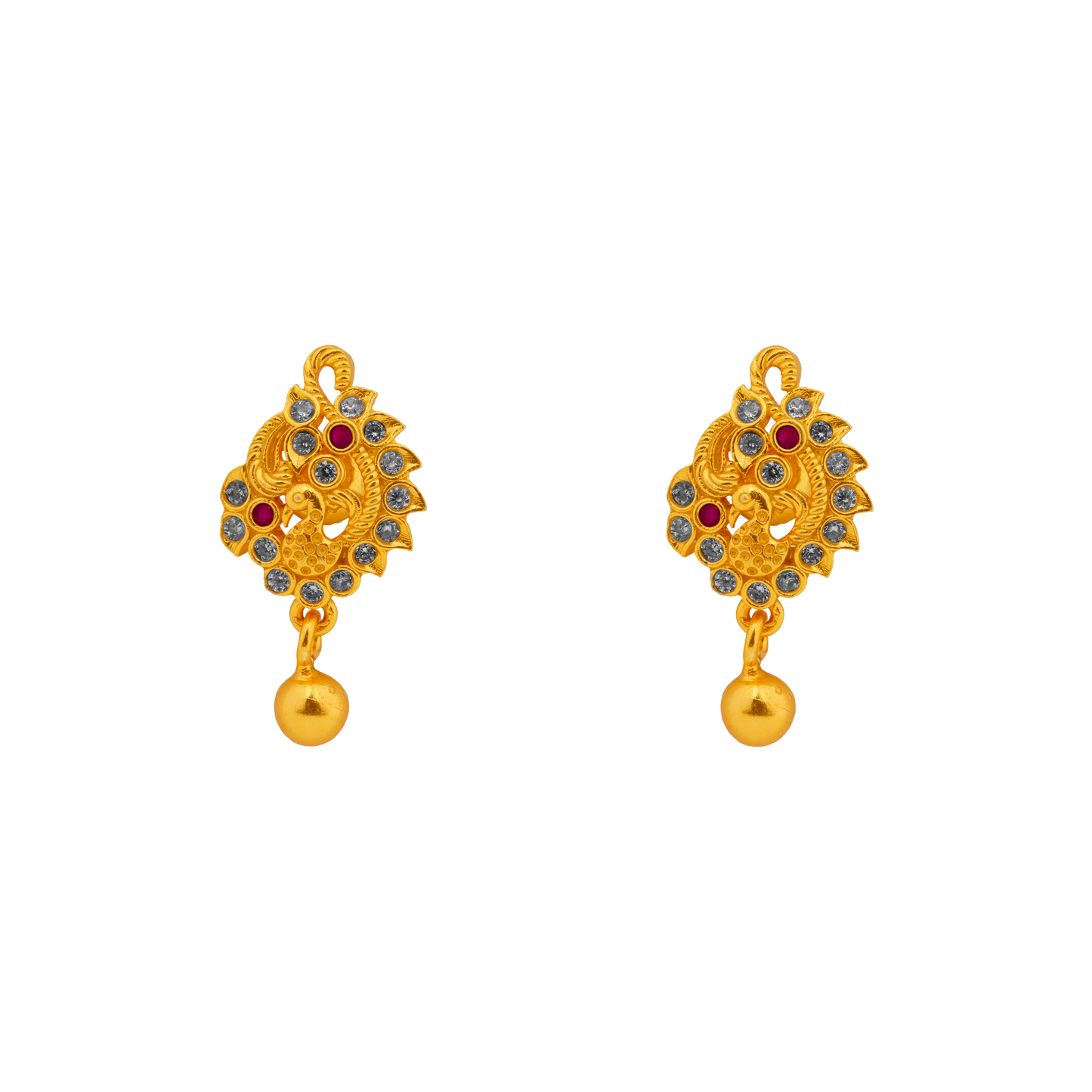 Peacock Majesty Drop Earring