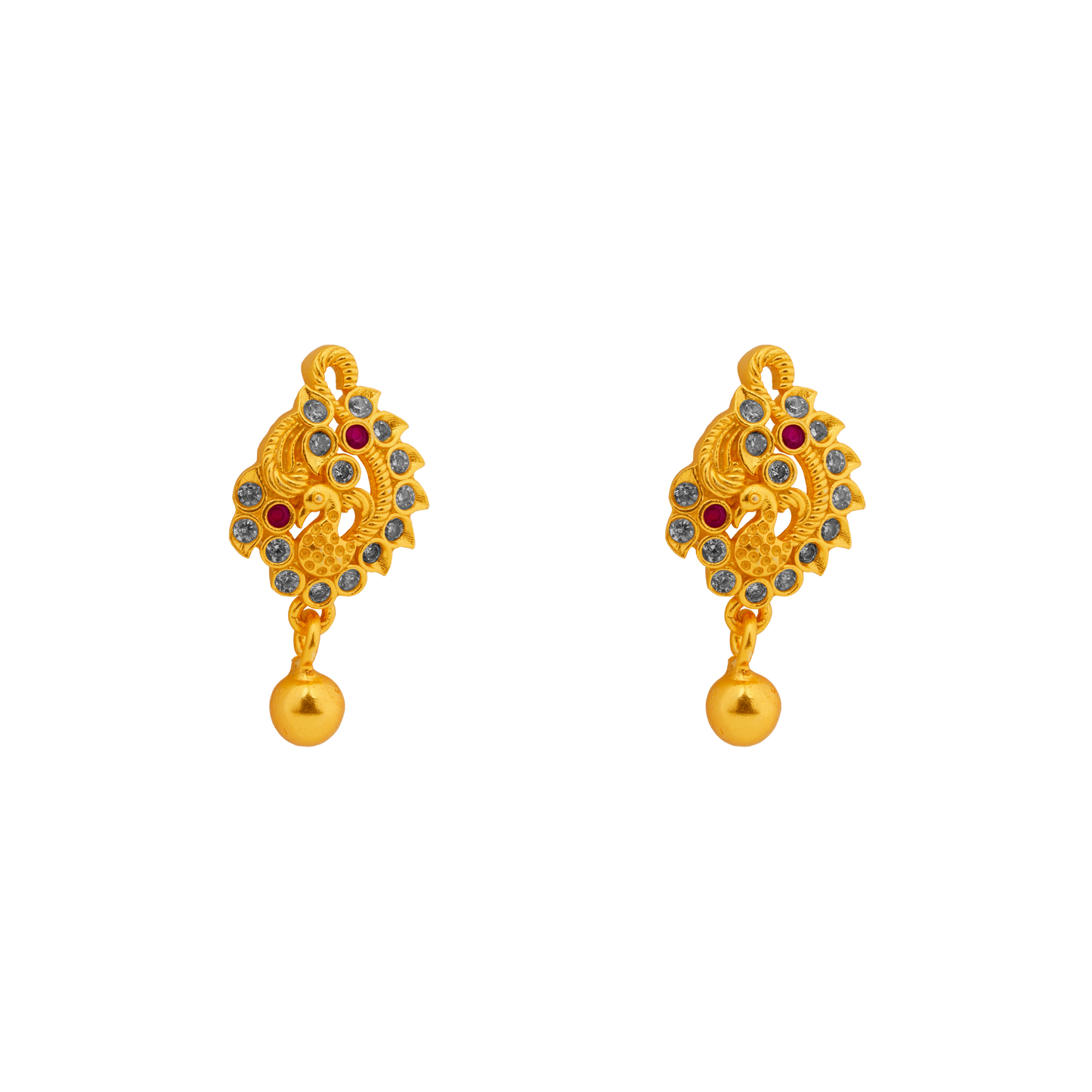 Peacock Majesty Drop Earring