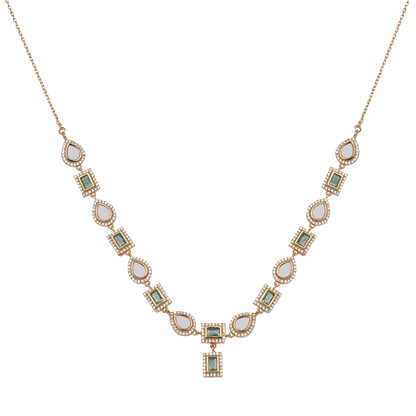 Emerald Droplet Radiance Necklace