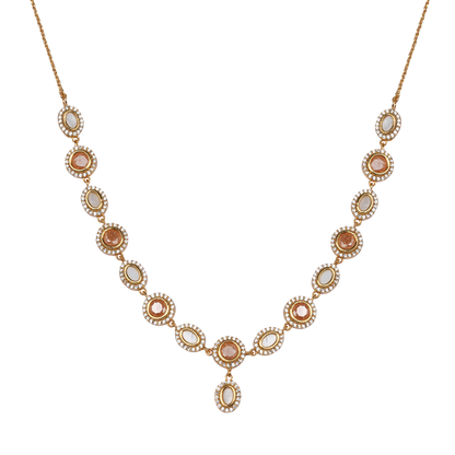Amber Dusk Medallion Necklace
