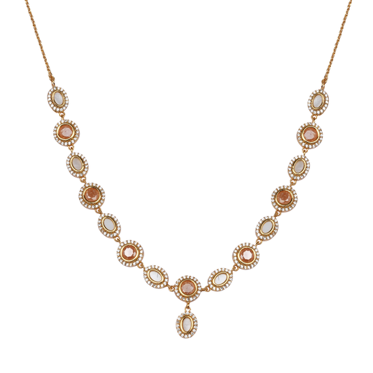 Amber Dusk Medallion Necklace
