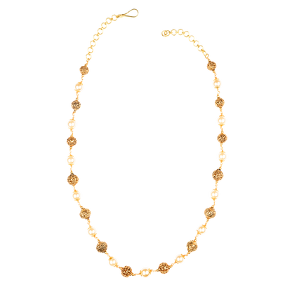 Golden Pearl Harmony Mala