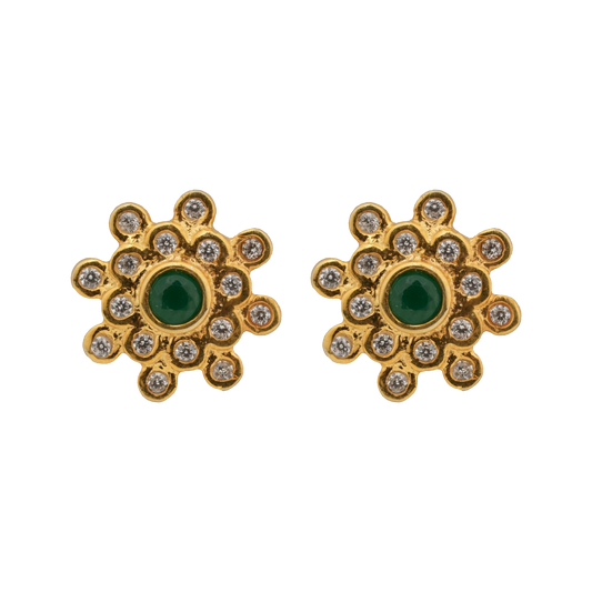 Emerald Radiance Studs