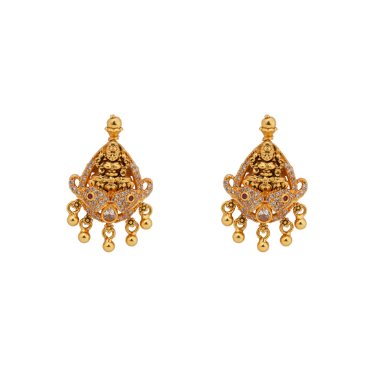 Divine Shakti Temple Earrings