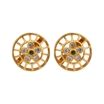 Golden Lattice Radiant Studs