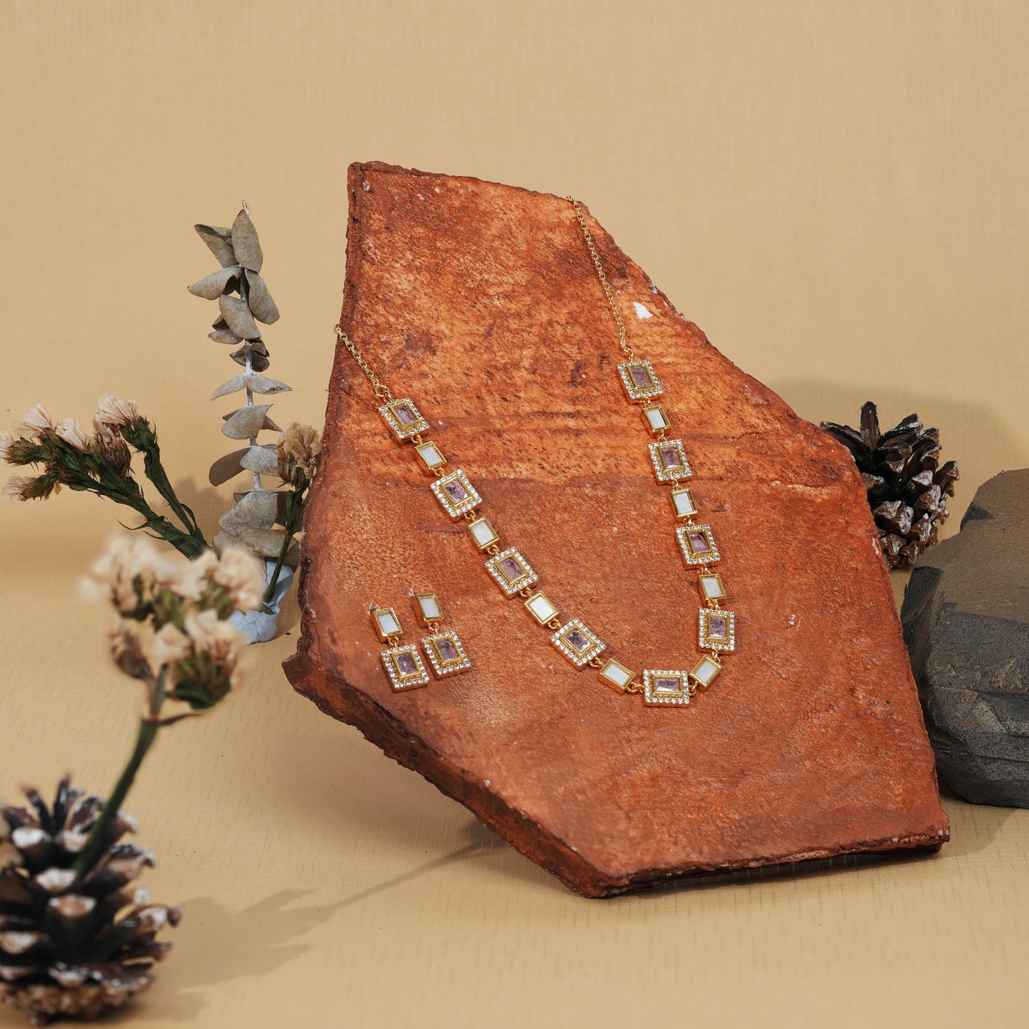 Regal Mosaic Choker Necklace
