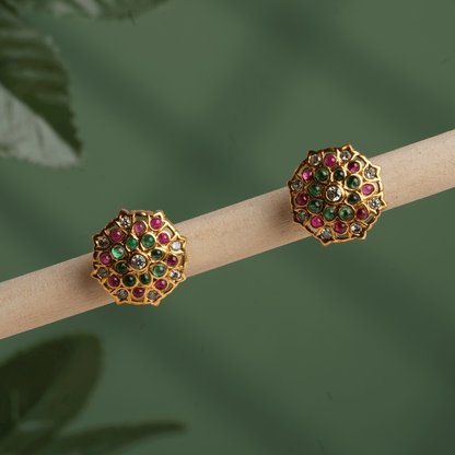 Gilded Radiance Chakra Stud