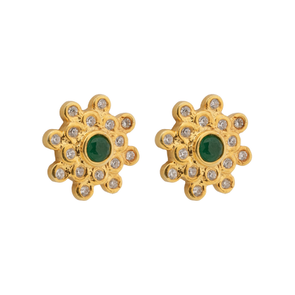 Emerald Radiance Studs