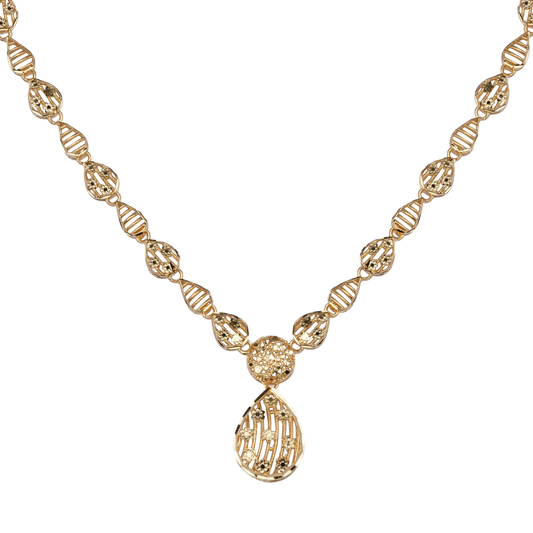 Golden Sonata Teardrop Necklace