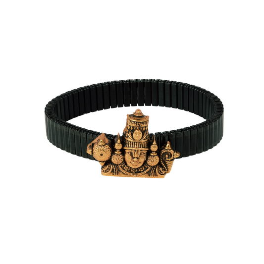 Divine Tirupati Kada with Antique Gold Lord Venkateswara Motif