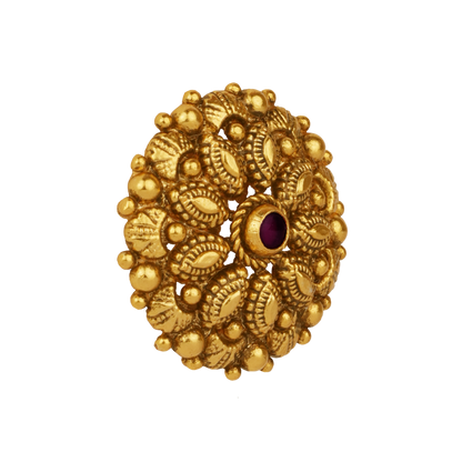 Crafted in antique gold-finish for a rich, traditional look