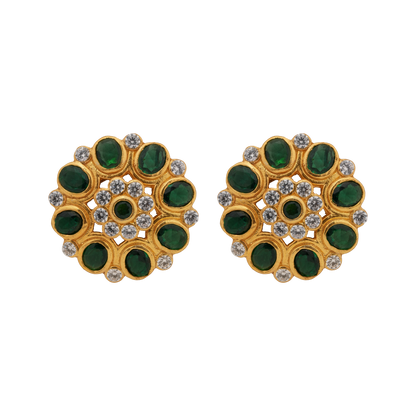 Emerald Bloom Antique Pendant