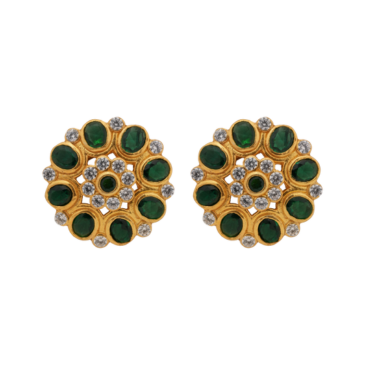 Emerald Bloom Antique Pendant