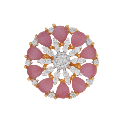 Blush Radiance Floral Earrings