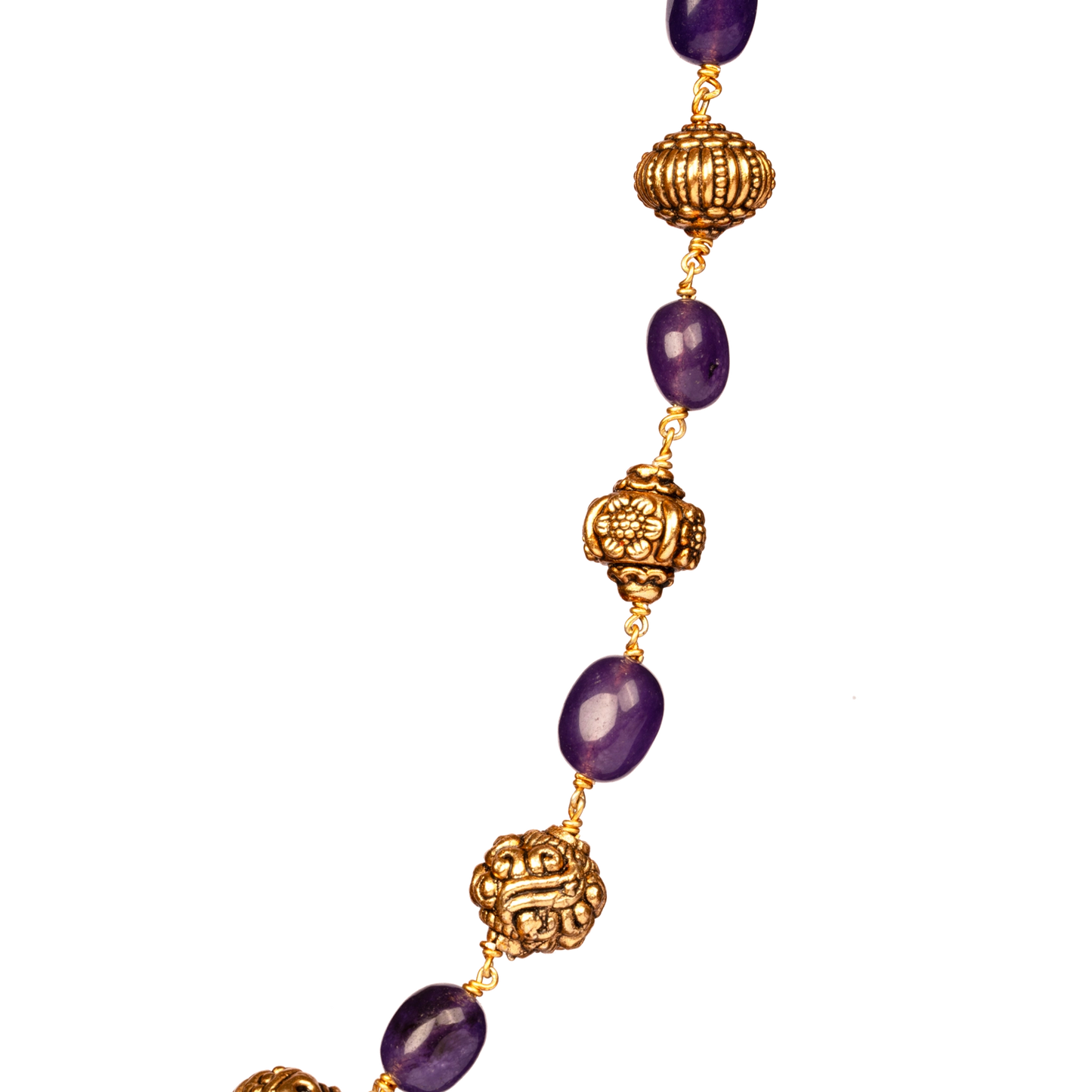 Amethyst Royale Mala Necklace