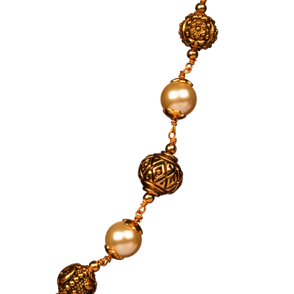 Golden Pearl Harmony Mala