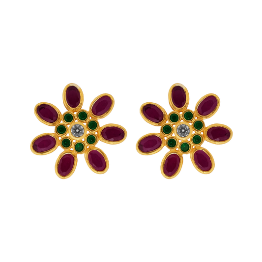Regal Bloom Ruby-Green Stud
