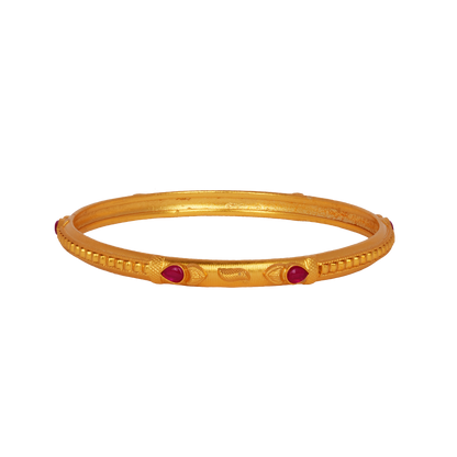 Ruby Leaf Harmony Bangle