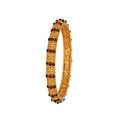 Royal Ruby and Emerald Heritage Bangle