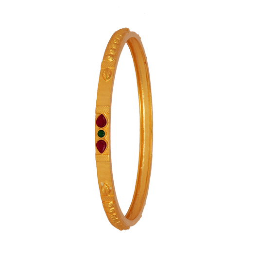 Teardrop Ruby Elegance Bangle