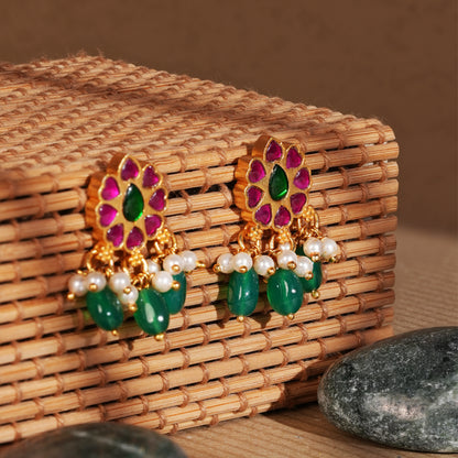 Royal Bloom Jhumki Drops
