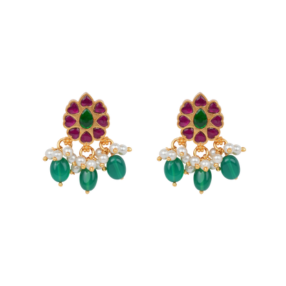Royal Bloom Jhumki Drops