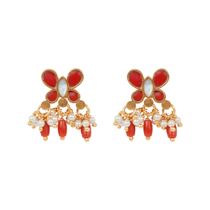 Antique Coral Bloom Dangler