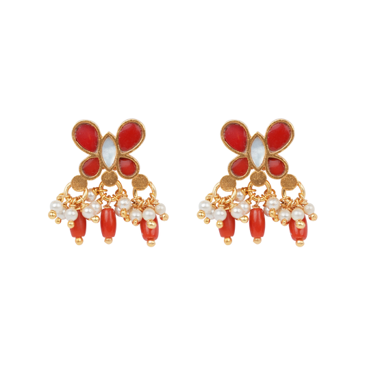 Antique Coral Bloom Dangler