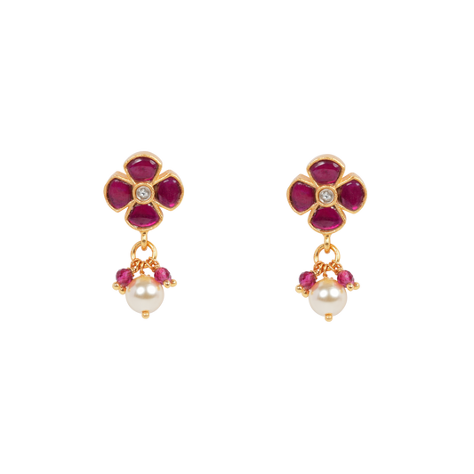 Ruby Bloom Pearl Drops
