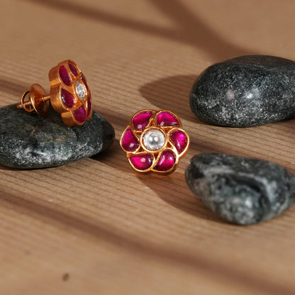 Gulab Kundan Studs