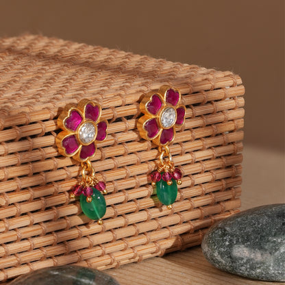 Kumudini Blossom Drop Earrings