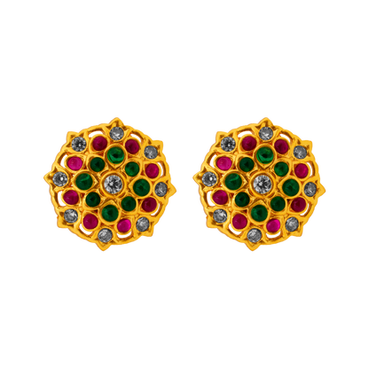 Gilded Radiance Chakra Stud