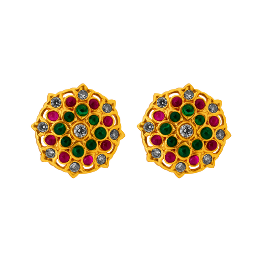 Gilded Radiance Chakra Stud